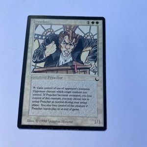 The Preacher Dark Magic The Gathering 1994 Card